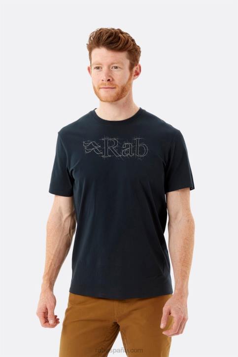 Hombres Rab Camiseta De Algodón Orgánico Stance Sketch Dt4b969 Beluga