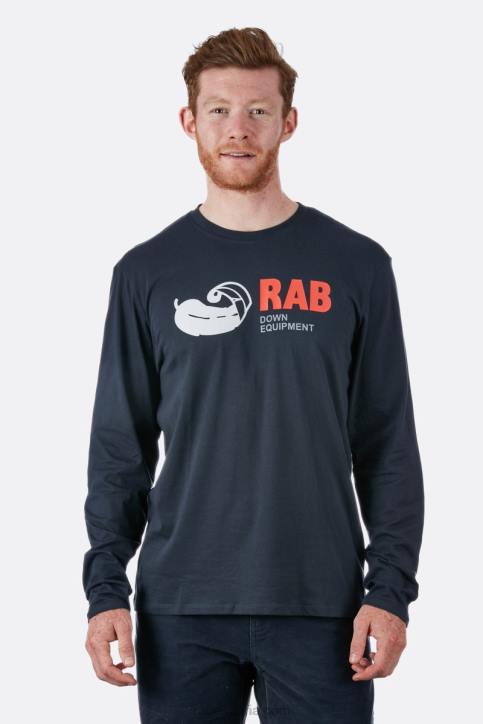 Hombres Rab Camiseta Stance Vintage Manga Larga Algodón Orgánico Dt4b974 Beluga