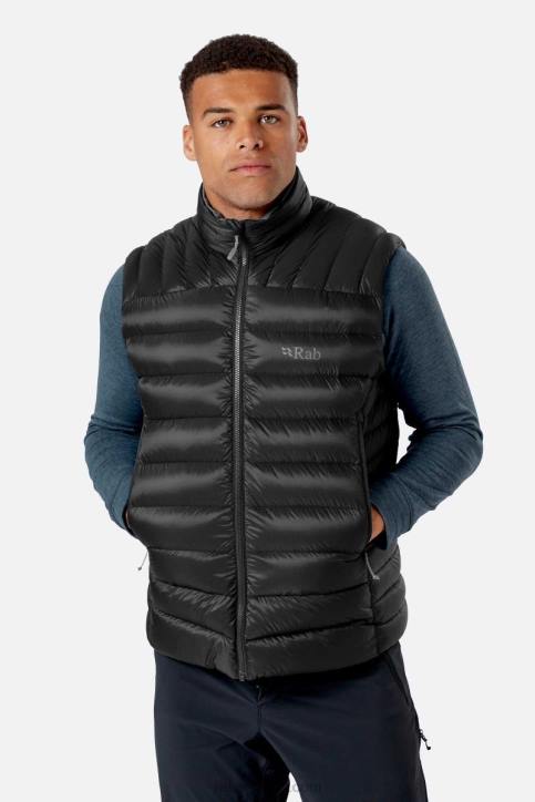 Hombres Rab Chaleco De Plumon Electron Pro Dt4b832 Negro