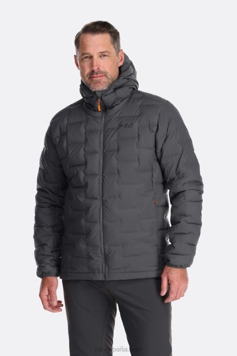 Hombres Rab Chamarra Cubit Stretch Con Capucha Dt4b864 Grafeno