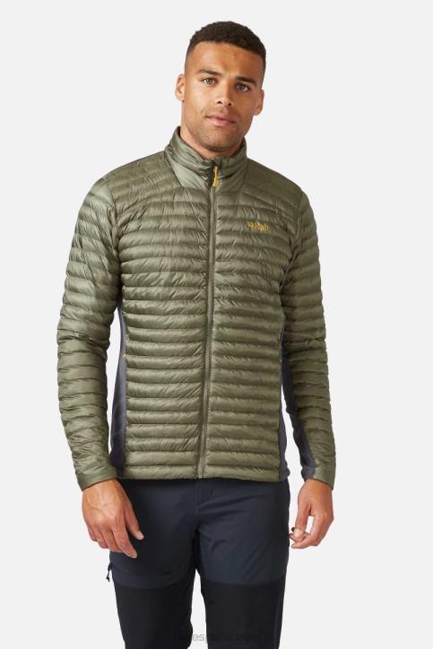 Hombres Rab Chaqueta Usar Cirrus Flex 2.0 Dt4b848 Caqui Claro