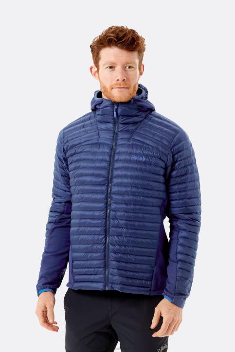 Hombres Rab Chaqueta Con Capucha Cirrus Flex 2.0 Dt4b809 Anochecer Azul