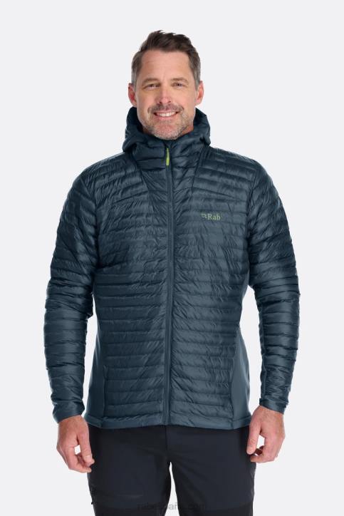 Hombres Rab Chaqueta Con Capucha Cirrus Flex 2.0 Dt4b810 Azul Orión