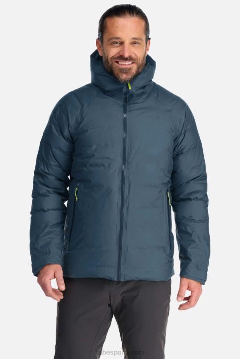 Hombres Rab Chaqueta De Plumón Impermeable Cenefa Dt4b756 Azul Orión