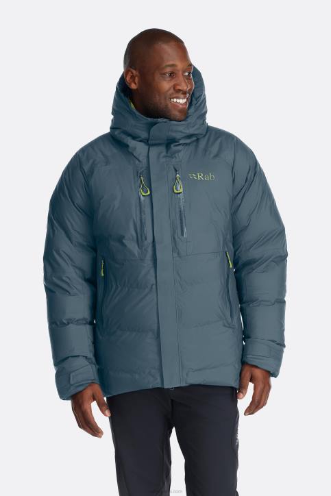 Hombres Rab Chaqueta De Plumas Impermeable Batura Dt4b861 Azul Orión