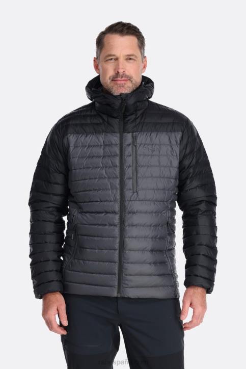 Hombres Rab Plumífero Alpino Ultraligero Dt4b736 Negro/grafeno