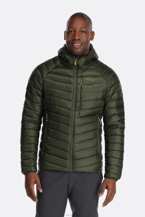 Hombres Rab Sudadera Con Capucha De Plumón De Argón Dt4b824 Ejército