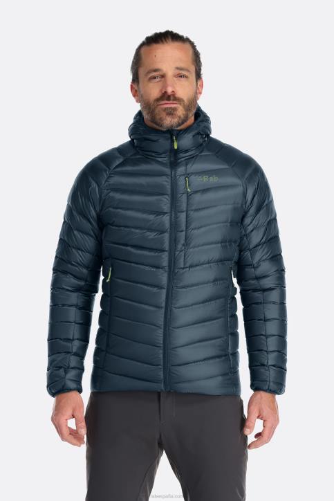 Hombres Rab Sudadera Con Capucha De Plumón De Argón Dt4b828 Azul Orión