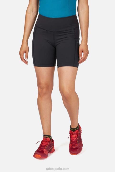 Mujer Rab Pantalones Cortos Talus Ajustados Dt4b491 Negro