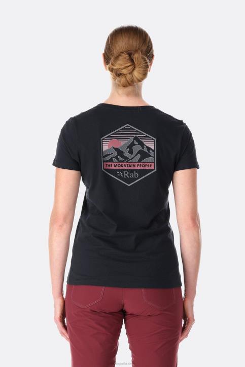 Mujer Rab Camiseta De Pico De Montaña De Postura Dt4b390 Beluga