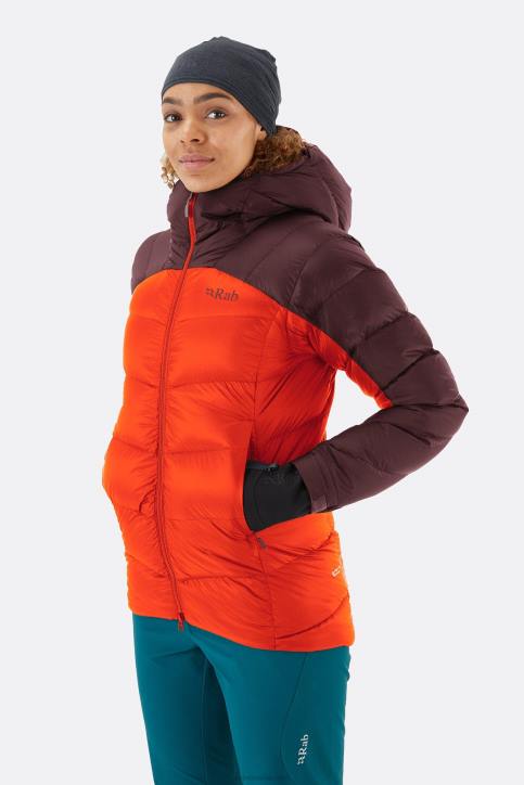 Mujer Rab Chaqueta De Plumón Neutrino Pro Dt4b125 Brezo Intenso/pomelo Rojo