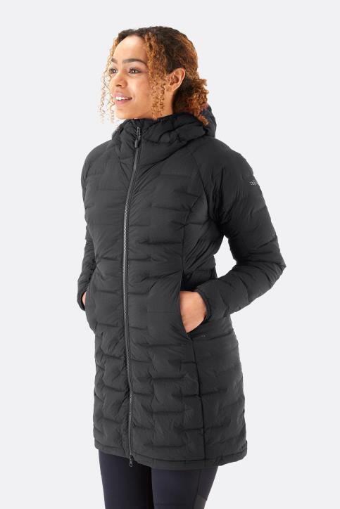 Mujer Rab Parka Cubit Stretch Down Dt4b33 ébano