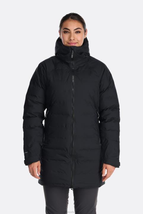 Parka Impermeable Mujer Rab Valance Dt4b20 Negro
