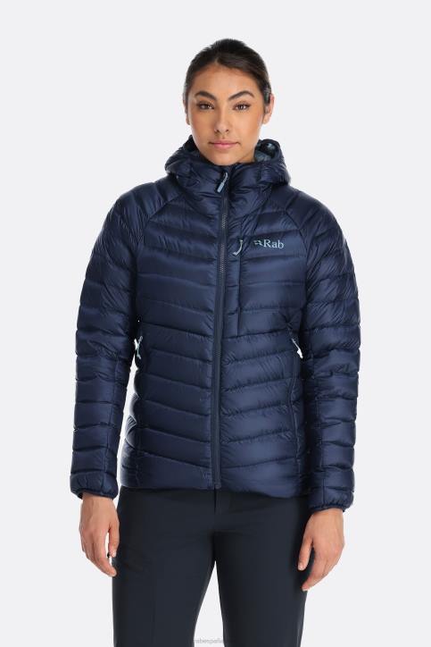 Mujer Rab Sudadera Con Capucha De Plumon De Argon Dt4b101 Tinta Profunda