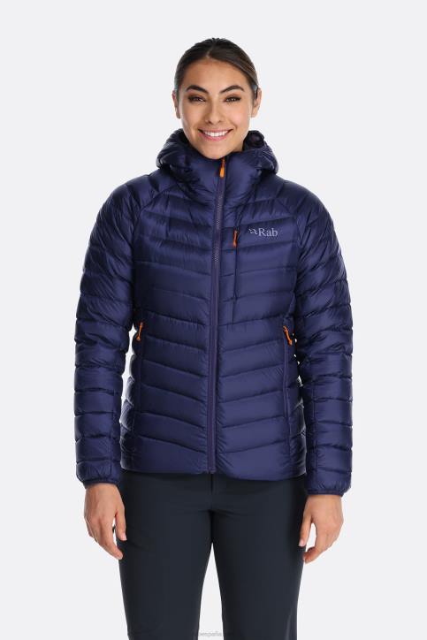 Mujer Rab Sudadera Con Capucha De Plumon De Argon Dt4b104 Patriota Azul