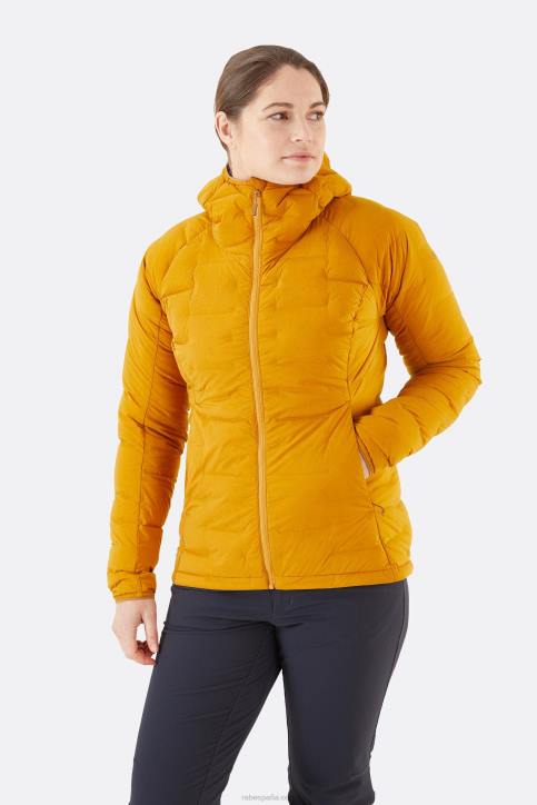 Mujer Rab Sudadera Con Capucha Y Plumon De Codo Dt4b131 Nogal Oscuro