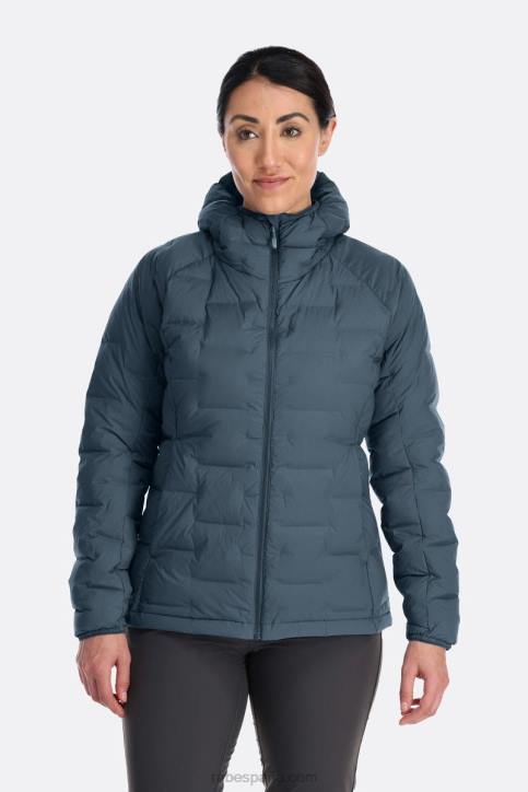 Mujer Rab Sudadera Con Capucha Y Plumon De Codo Dt4b134 Azul Orion