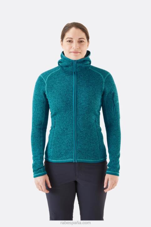 Mujer Rab Búsqueda Sudadera Con Capucha De Lana Dt4b333 Marina Azul