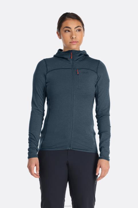 Mujer Rab Sudadera Con Capucha Ascendor Light Dt4b380 Azul Orión
