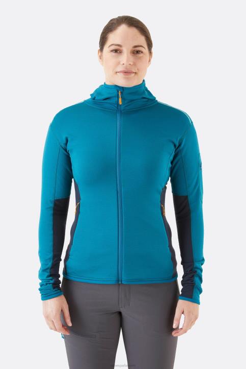 Mujer Rab Sudadera Con Capucha De Forro Polar Syncrino Dt4b377 Ultramarino