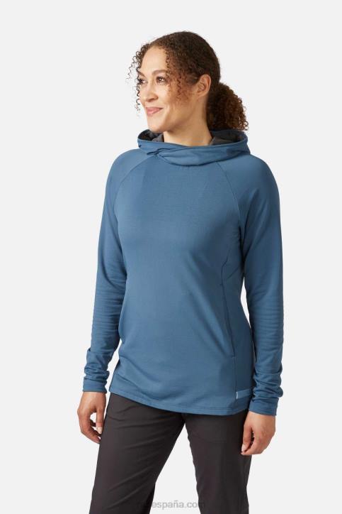 Mujer Rab Sudadera Con Capucha Diero Dt4b369 Azul Orion