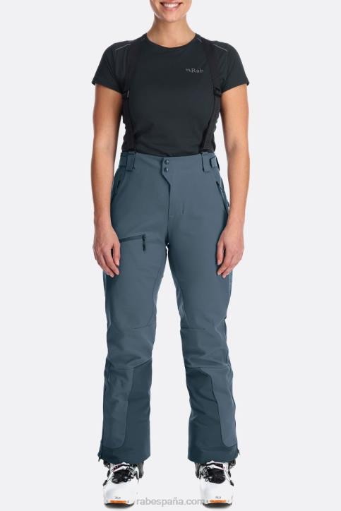 Mujer Rab Pantalones Softshell Khroma Ascender Dt4b415 Azul Orión