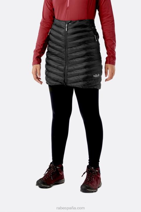 Mujer Rab Falda Con Aislamiento Cirrus Dt4b451 Negro