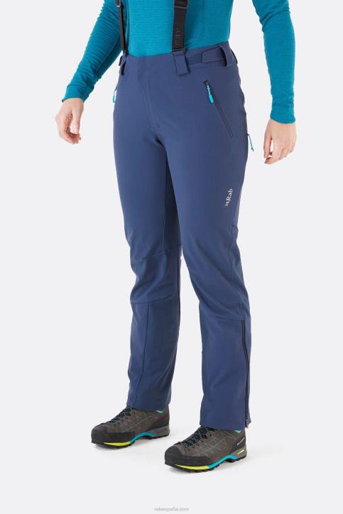 Mujer Rab Pantalones Ascendente Alpine Softshell Dt4b467 Tinta Profunda