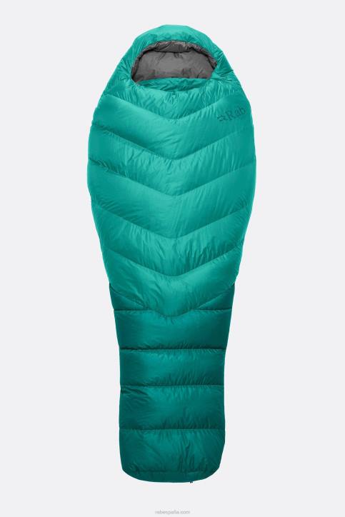 Unisexo Rab Saco De Dormir Plumon Alpine 600 (-9c) Dt4b985 Verde Pavo Real