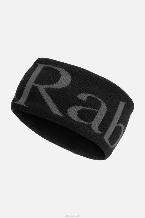 Unisexo Rab Diadema Tejida Con Logo Rab Dt4b523 Antracita